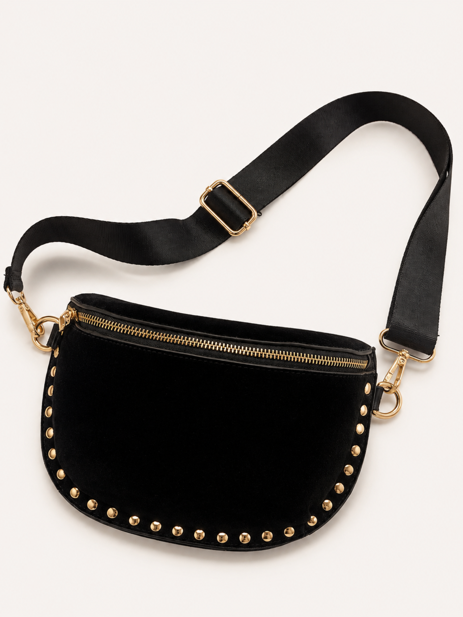 The After Dark Studded Crossbody Bag – Black – Mauve Shoppe NJ