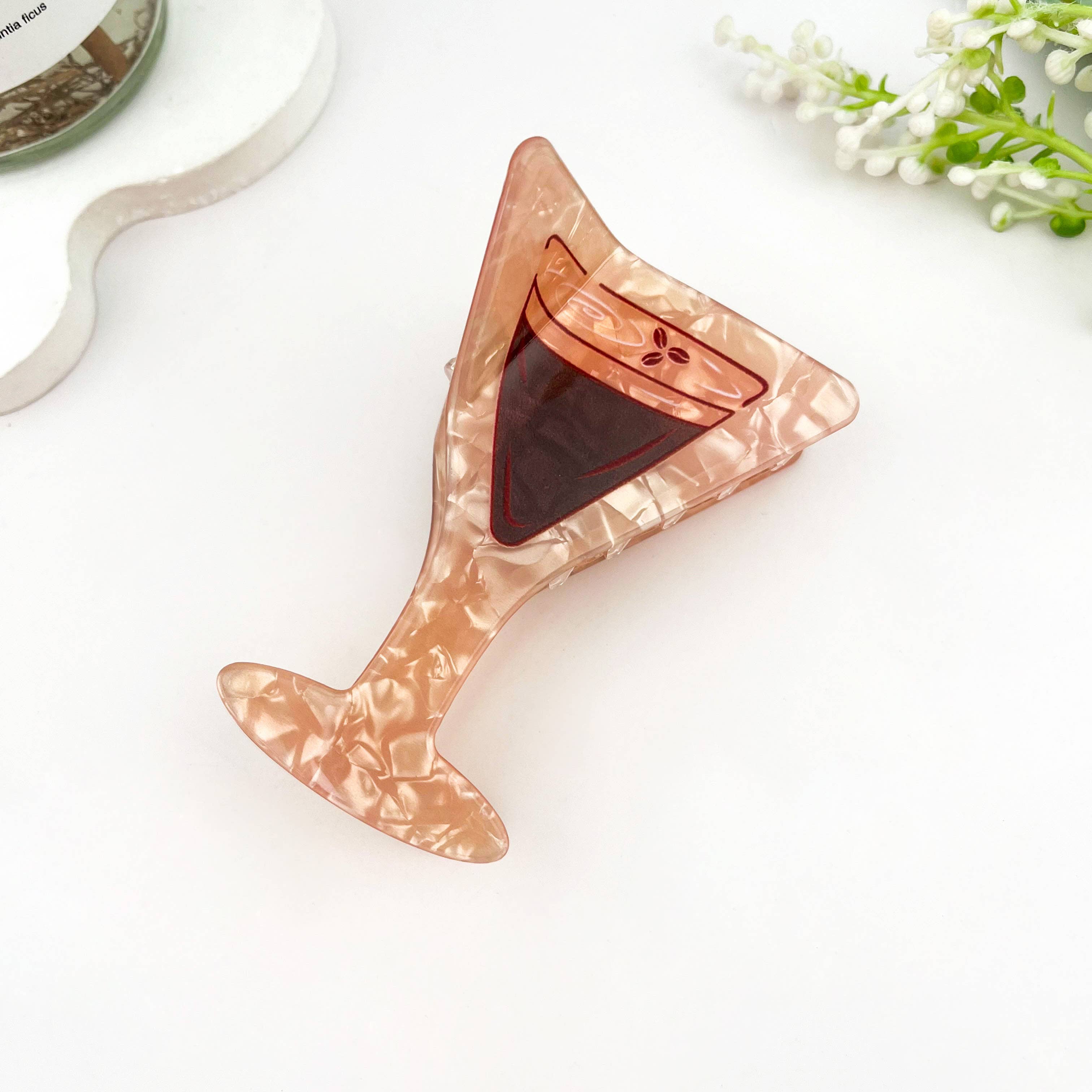 Fresh Cocktail Print Creative Hair Claw Clip