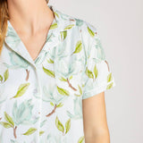 Audrey Short Sleeve Button Up Sleep Shirt
