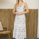 Santorini Sun Midi Dress