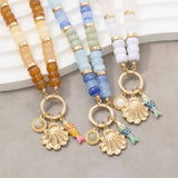 Sealife Charms Beaded Chain Necklace