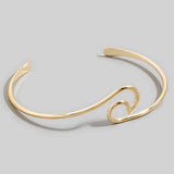 Thin Wave Cuff Bracelet