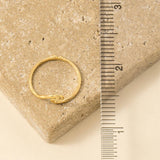 Gold Dipped Wave Cutout Adjustable Ring
