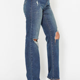 Judy Blue HW Ripped Knee Dad Jean