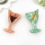 Fresh Cocktail Print Creative Hair Claw Clip