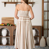 Desert Breeze Striped Maxi Dress