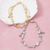 Mixed Sea Life Charm Link Chain Bracelet
