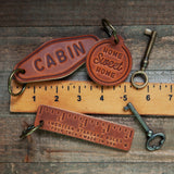 Beach House Leather Keychain Motel Style