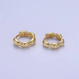 14K Gold Filled 11mm Bubble Cartilage Huggie Earrings | AB1351