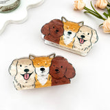 Cute Cartoon Three Puppies Animal Print Hair Claw Clip