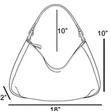Braided Handle Rectangular Straw Hand Bag
