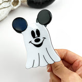 Ghost Mouse Halloween Hair Claw Clip