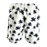 Men's Swim Short-MP185_Blk Palms on White