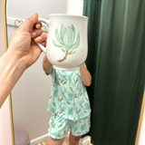 Audrey Coffee Mug   White/Misty/Jade   18oz
