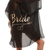 Black Bridal Beach Coverup (OS)