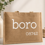 Boro 08742 Zip Code Jute Tote