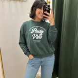 Pasta & Vino Graphic Crewneck Sweatshirt