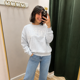 Ciao Bella Embroidered Crewneck Sweatshirt