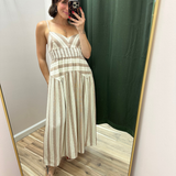 Desert Breeze Striped Maxi Dress