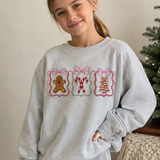 Girls Youth Christmas Treats Graphic Sweatshirt