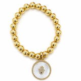 Golden Protection Charm Bracelet