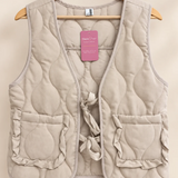 Hyfve Dark Taupe Quilted Vest