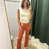 Judy Blue Rust High Rise Flare Jeans
