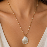 Coastal Pearl Drop Necklace
