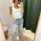NikiBiki Clean Line Square Neck Top