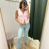 Judy Blue Kick Flare With Raw Hem