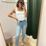 Judy Blue Light Wash Ankle Straight Jeans