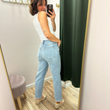 Judy Blue Light Wash Ankle Straight Jeans