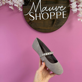 MIA Karolin Rhinestone Mary Jane Flat