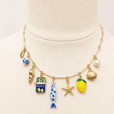 Mediterranean Charm Necklace