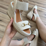 MIA BAROSSA Woven Wedge Sandal