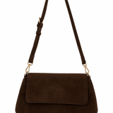 Pretty Simple Miranda Suede Flap Bag