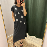 Multi Stars Graphic Maxi Dress