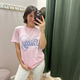 Pink Salty Coquette Rope Bow Tee