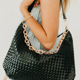 Pretty Simple Sienna Slouchy Woven Shoulder Bag