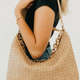 Pretty Simple Sienna Slouchy Woven Shoulder Bag