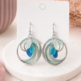 Sea Glass Swirl Drop Earrings
