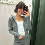 Lightweight Knit Zip Hoodie