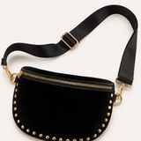 The After Dark Studded Crossbody Bag – Black