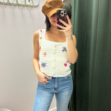 The Garden Party Crochet Knit Tank