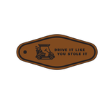 Drive It Golf Cart Leather Keychain Motel Style