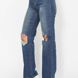 Judy Blue HW Ripped Knee Dad Jean