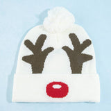 Christmas Reindeer Antler Pom Beanie