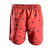 Men's Swim Short-MP185_Tiny Palms on Bric Red