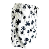 Men's Swim Short-MP185_Blk Palms on White