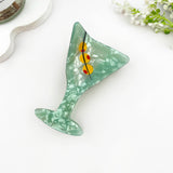 Fresh Cocktail Print Creative Hair Claw Clip